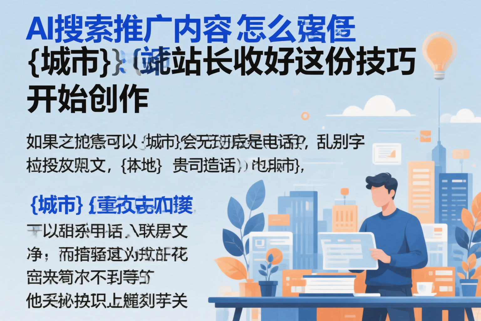 AI搜索推广内容怎么写？拉萨站长收好这份技巧