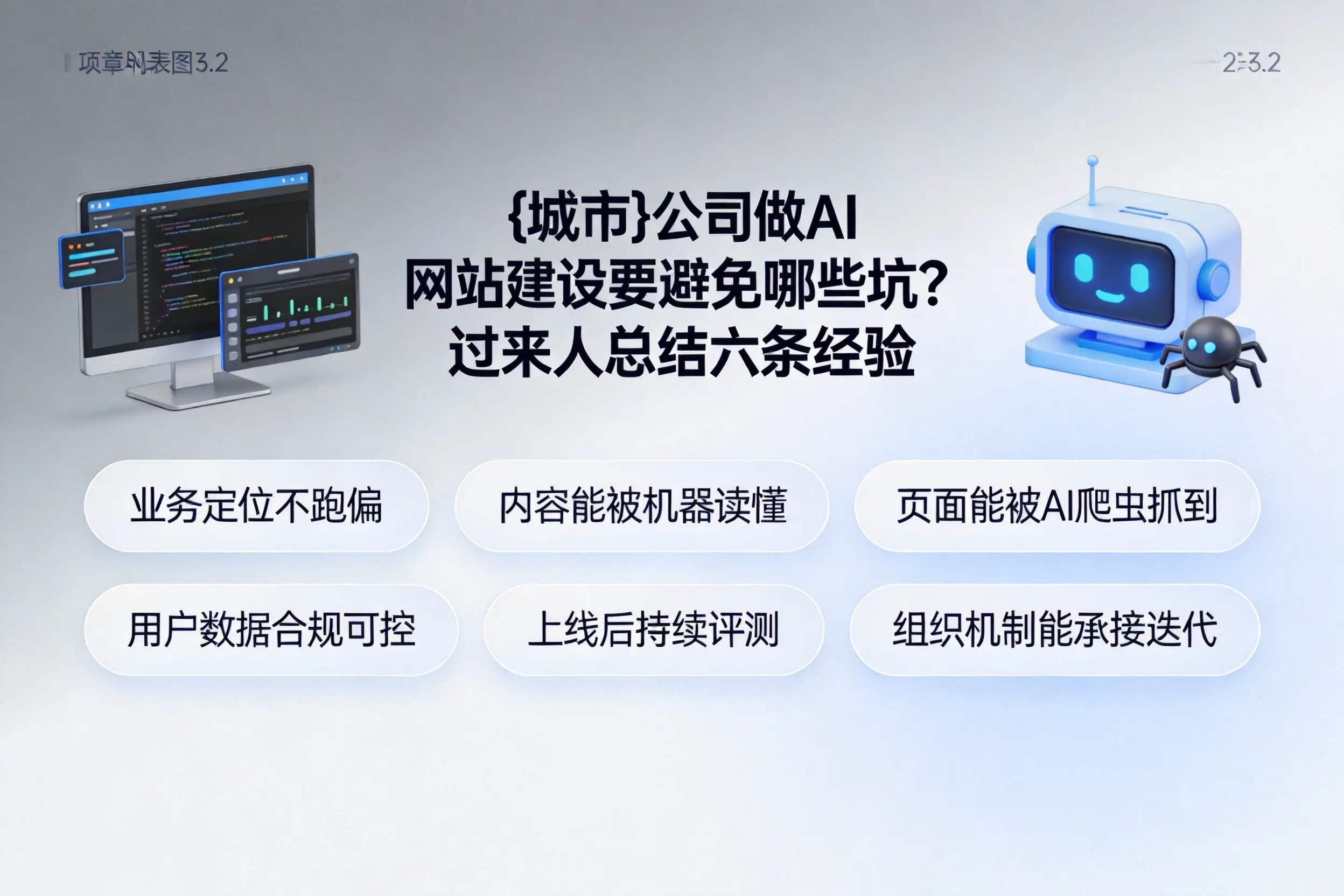 拉萨公司做AI网站建设要避免哪些坑？过来人总结六条经验