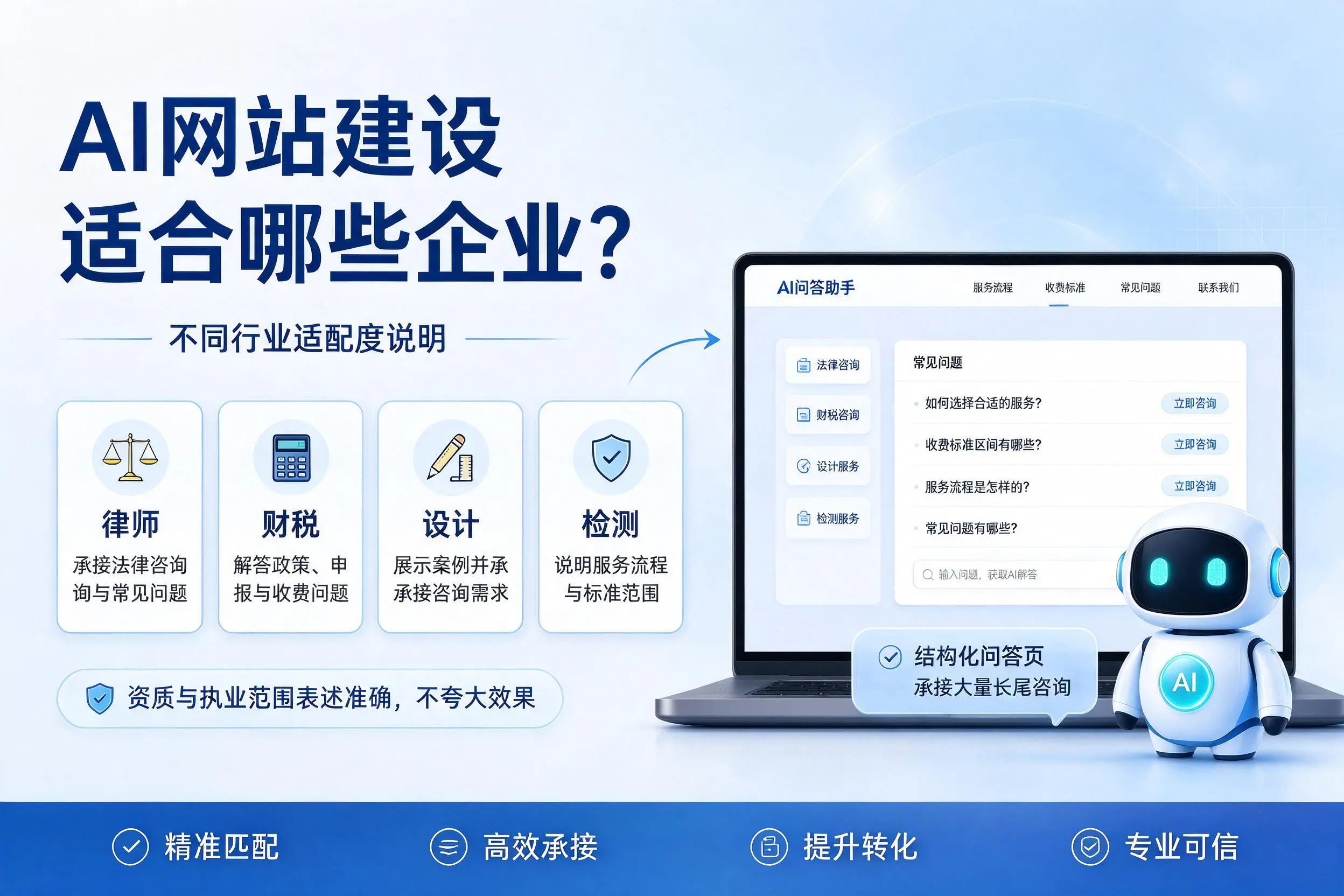AI网站建设适合哪些企业？拉萨不同行业适配度说明